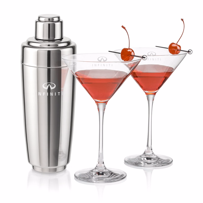 Pescara Shaker & Santiago Martini Set