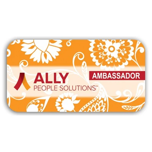 Laminated Name Badge (1.5"x2.875") Rectangle 1