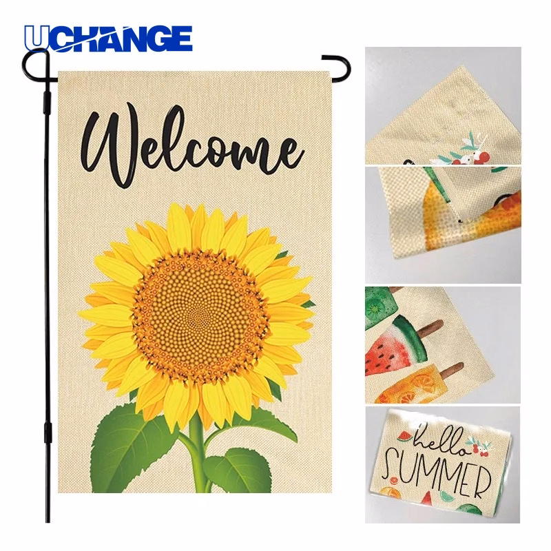 Garden Courtyard Decorative Flag Display