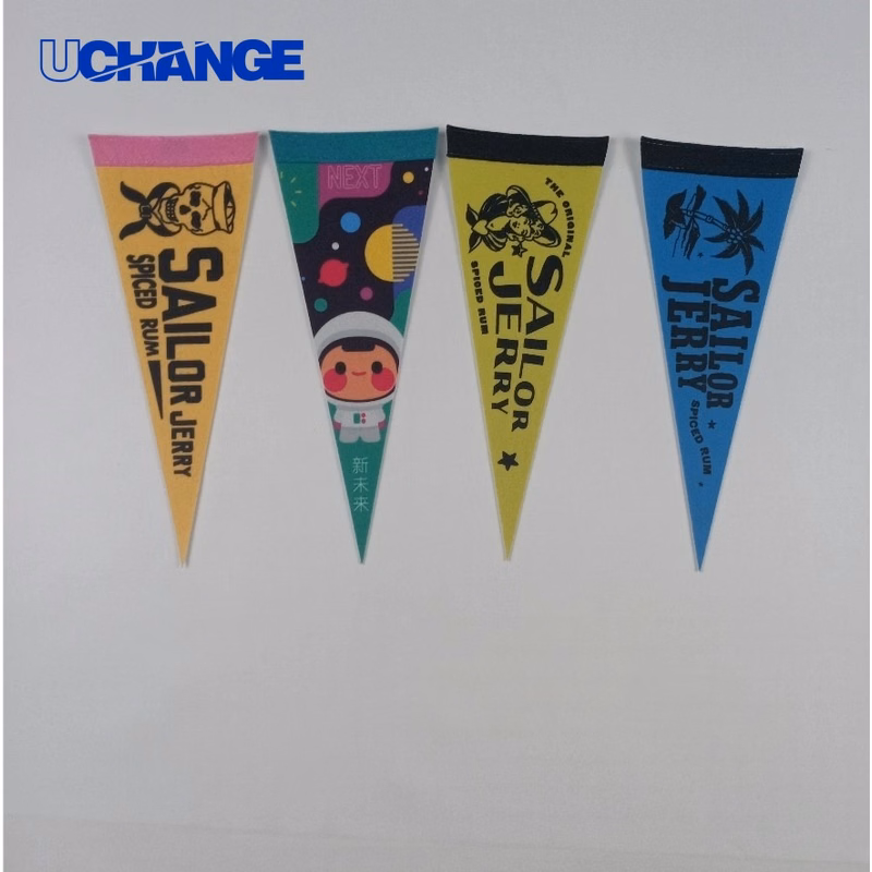 Mini Felt Flag Pennant 4" x 10" for Events