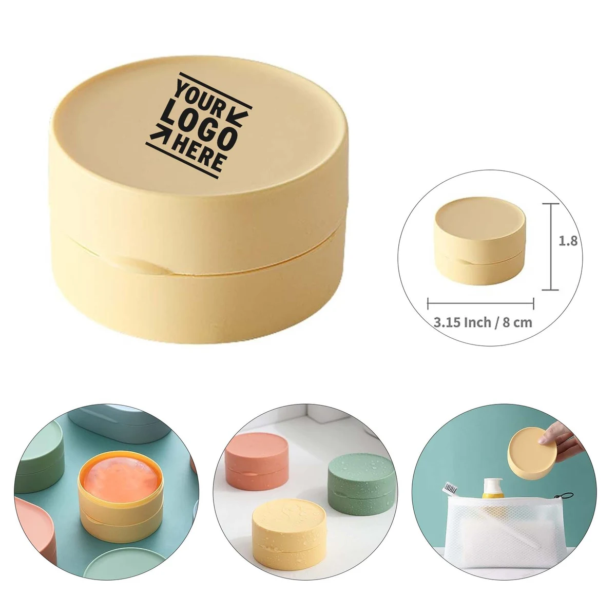 Sealed Waterproof Portable Travel Bathroom Shower Outdoor Soap Container 1