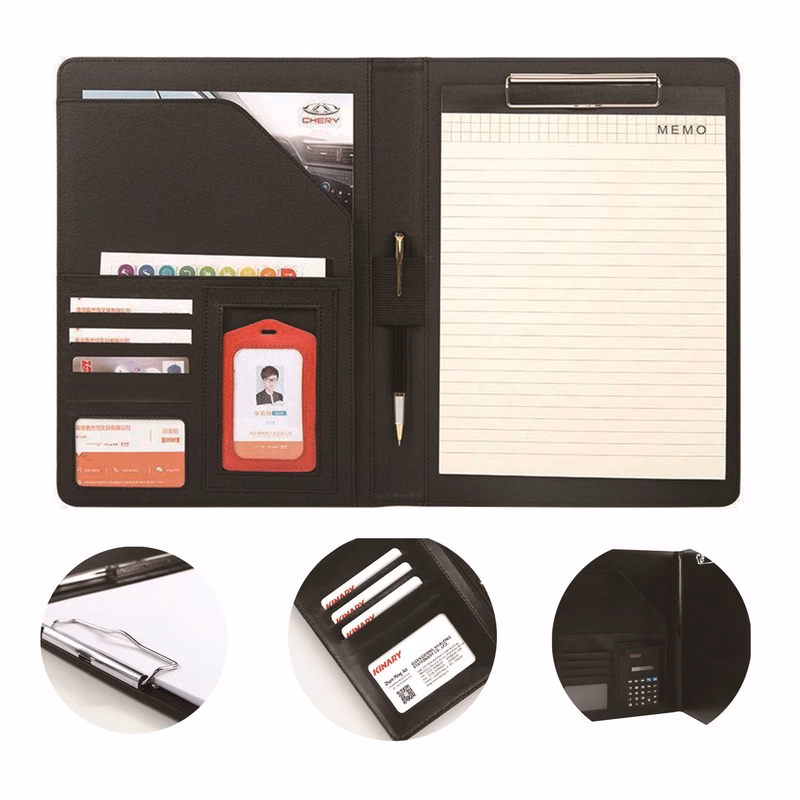 A4 Pu Leather File Folder Without Calculator