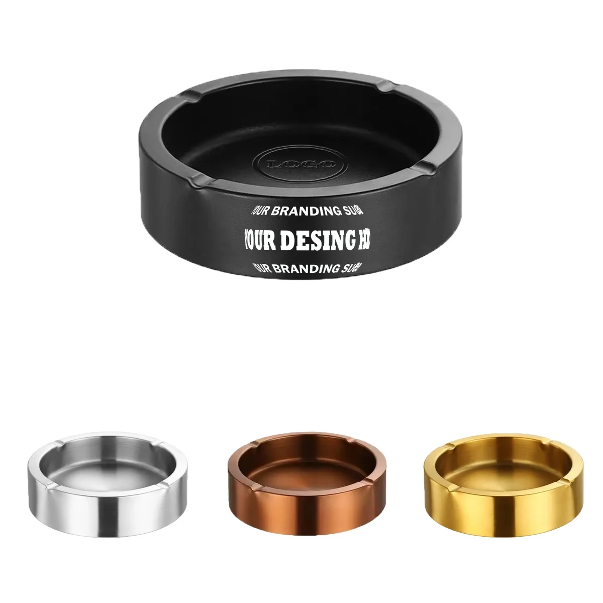 Customizable Logo Stainless Steel Ashtray 1