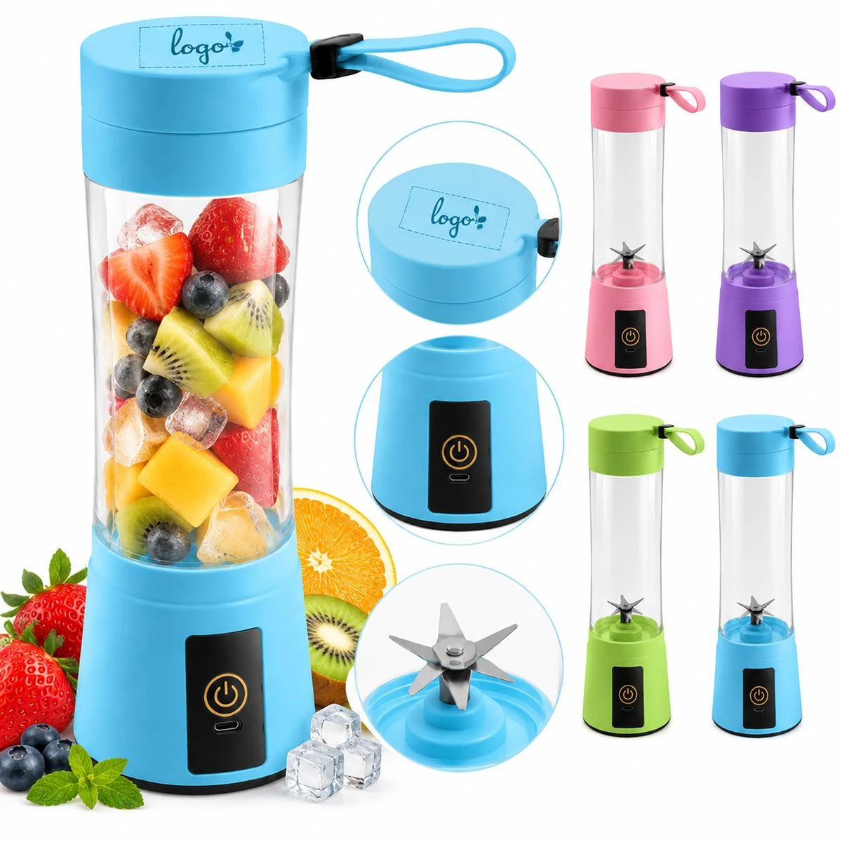 Portable Rechargeable Blender Cup for Smoothies 1