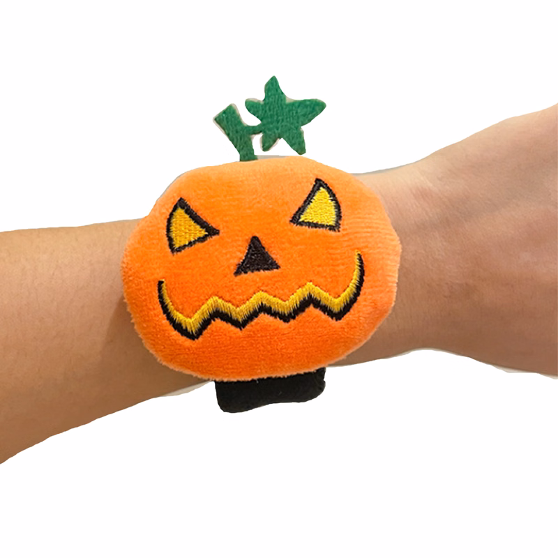 Funny Furry Pumpkin Bracelet for Halloween Party