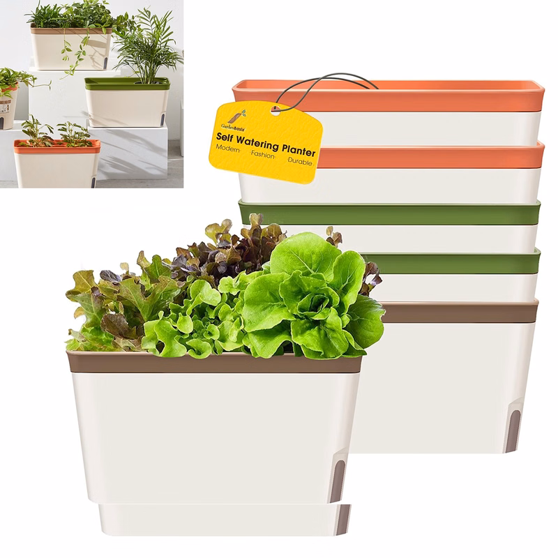Rectangle Self Watering Planter Pots Window Box