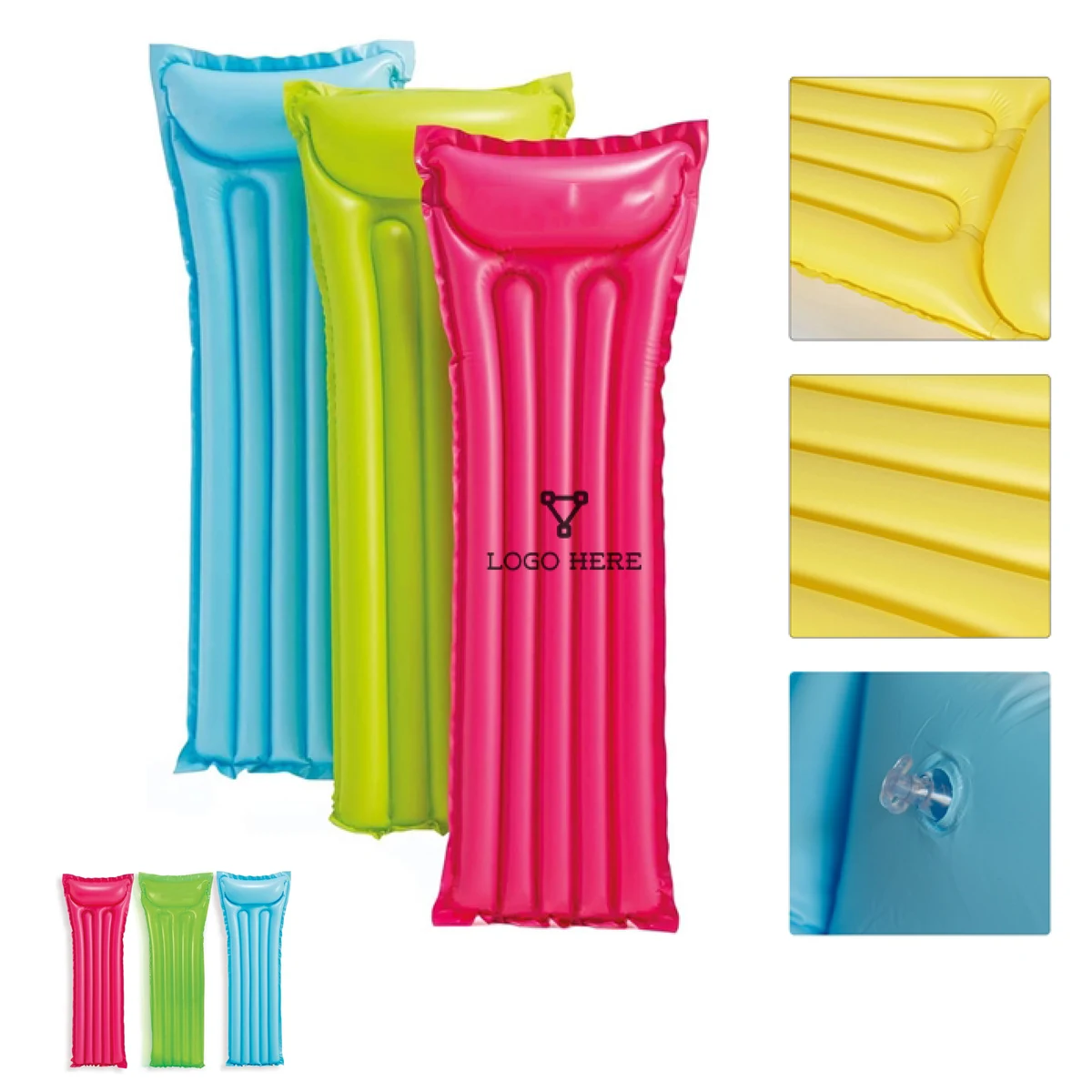 PVC Inflatable Pool Float Mat For Adults 1