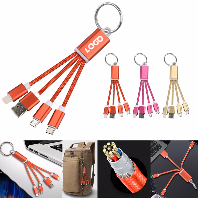 Charging Line, Micro USB, Type C, Portable, 3 in 1