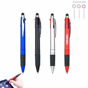 3 Color Ink Pen With Stylus