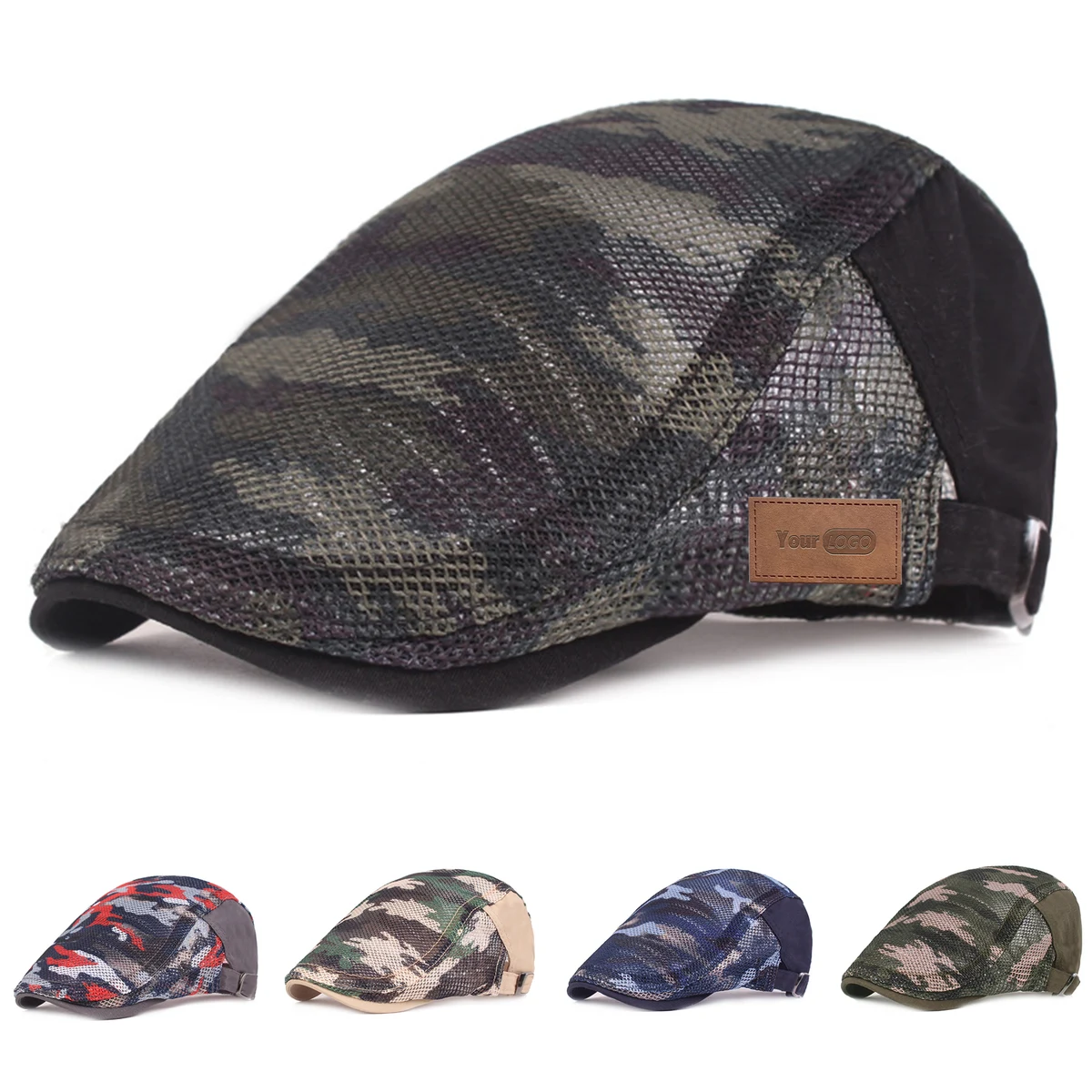 Camouflage Newsboy Flat Cap 1