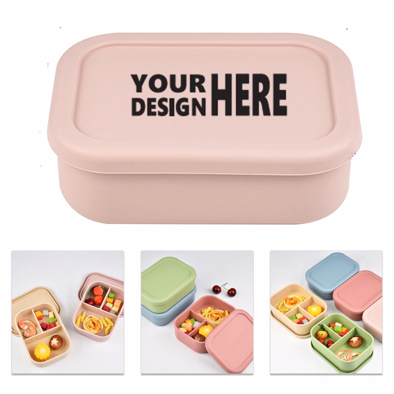 Silicone Divided Bento Lunch Box