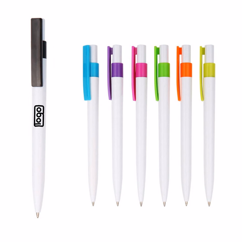 Retractable Ballpoint Pen with Clip
