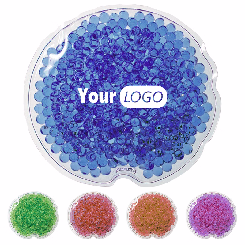 Pvc Compact And Reusable Round Gel Beads Hot/Cold Therapy Pack