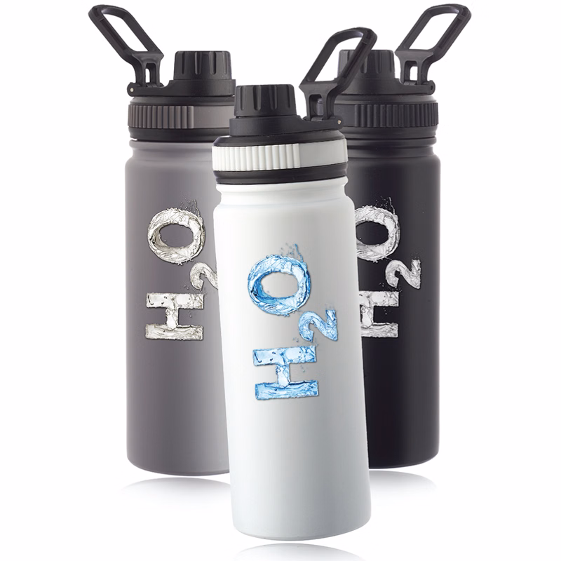 23 oz. Stainless Steel Water Bottle with Carrying Handle
