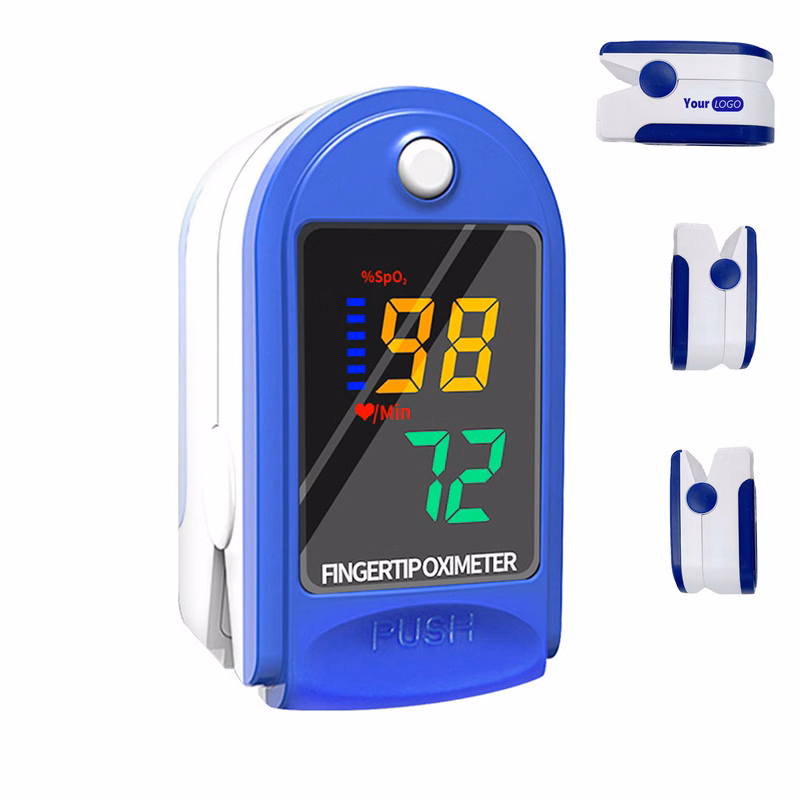 Finger-Clip Pulse Oximeter Blood Oxygen Saturation Monitor