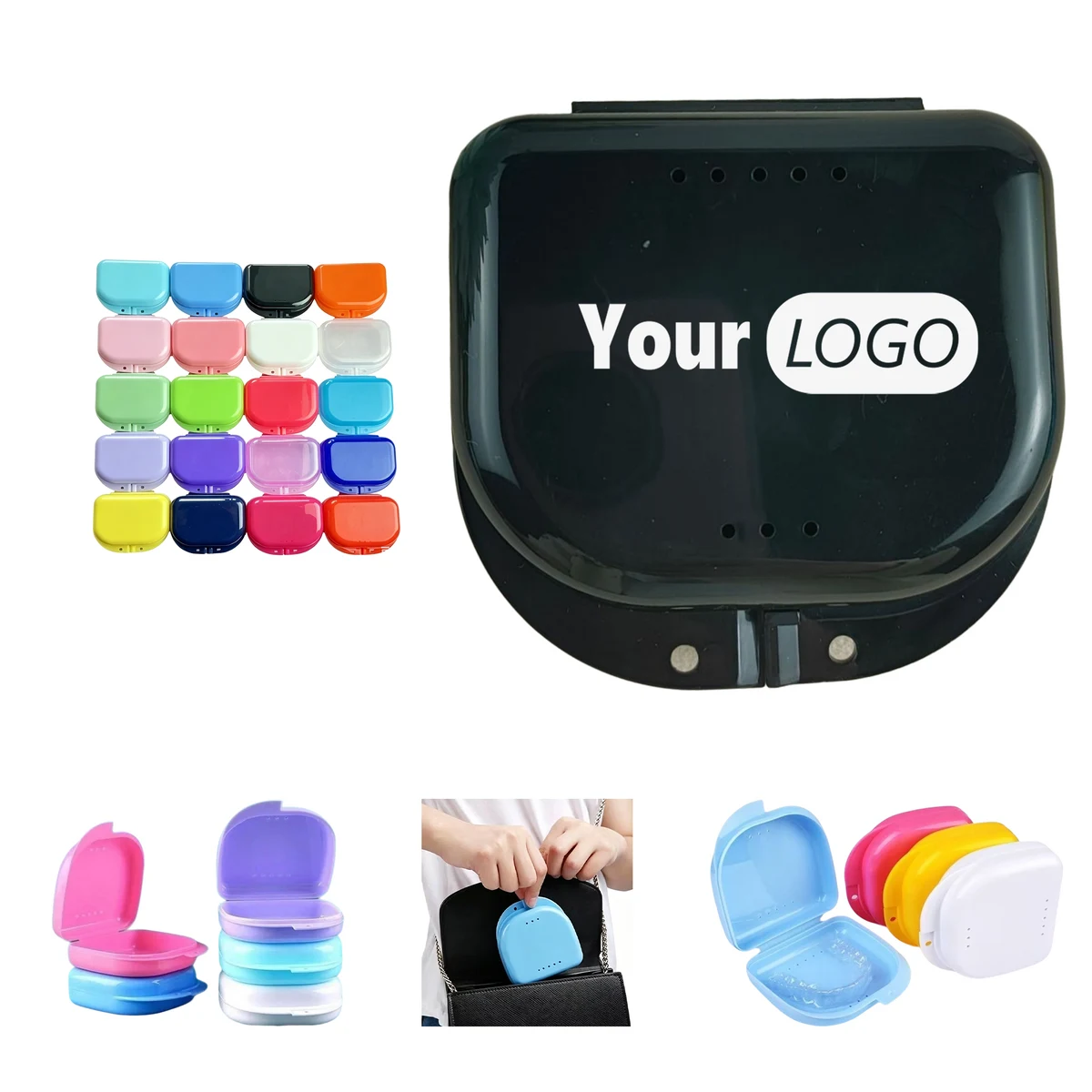 3.1 Inch Plastic Denture Retainer Case 1