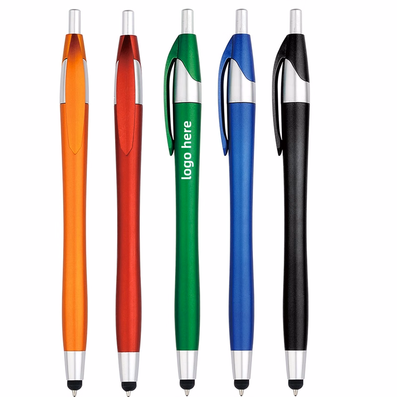 Slim Ballpoint Pen with Stylus