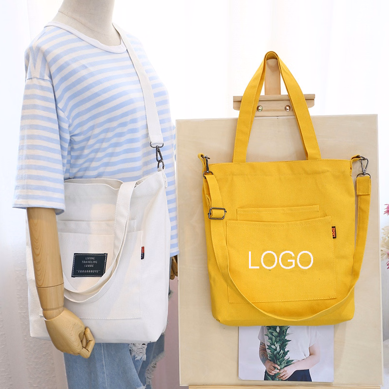 12OZ Polyester Cotton Canvas Crossbody Shoulder Bag