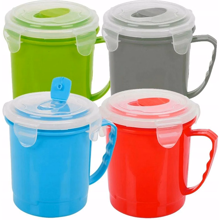22 Oz. Microwavable Soup Cup Bowl with Cover
