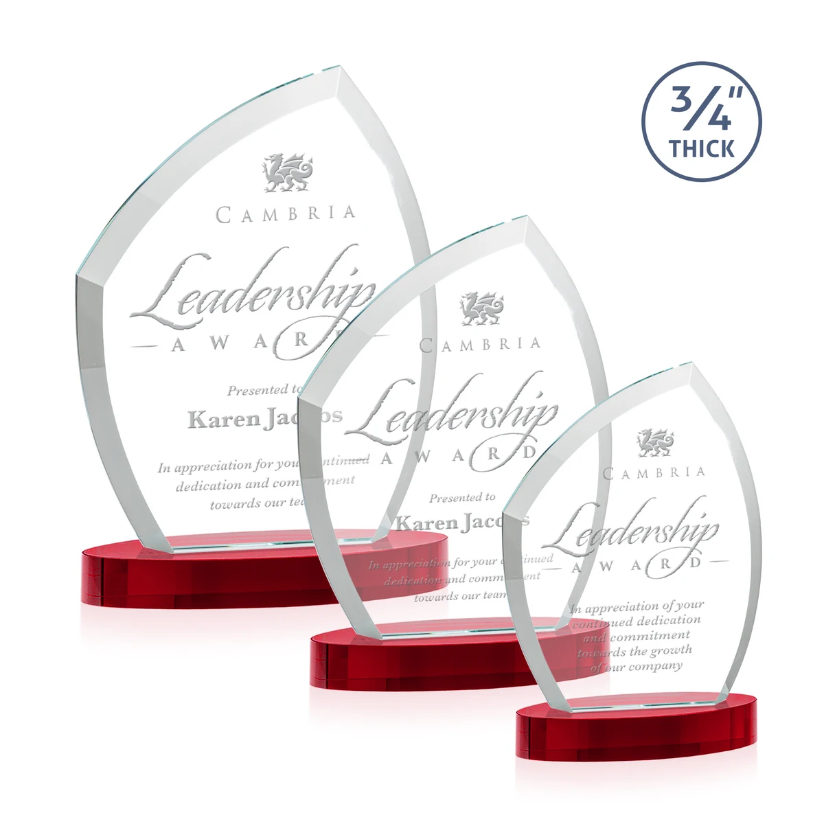 Daltry Award on Alberton Base - Red 1