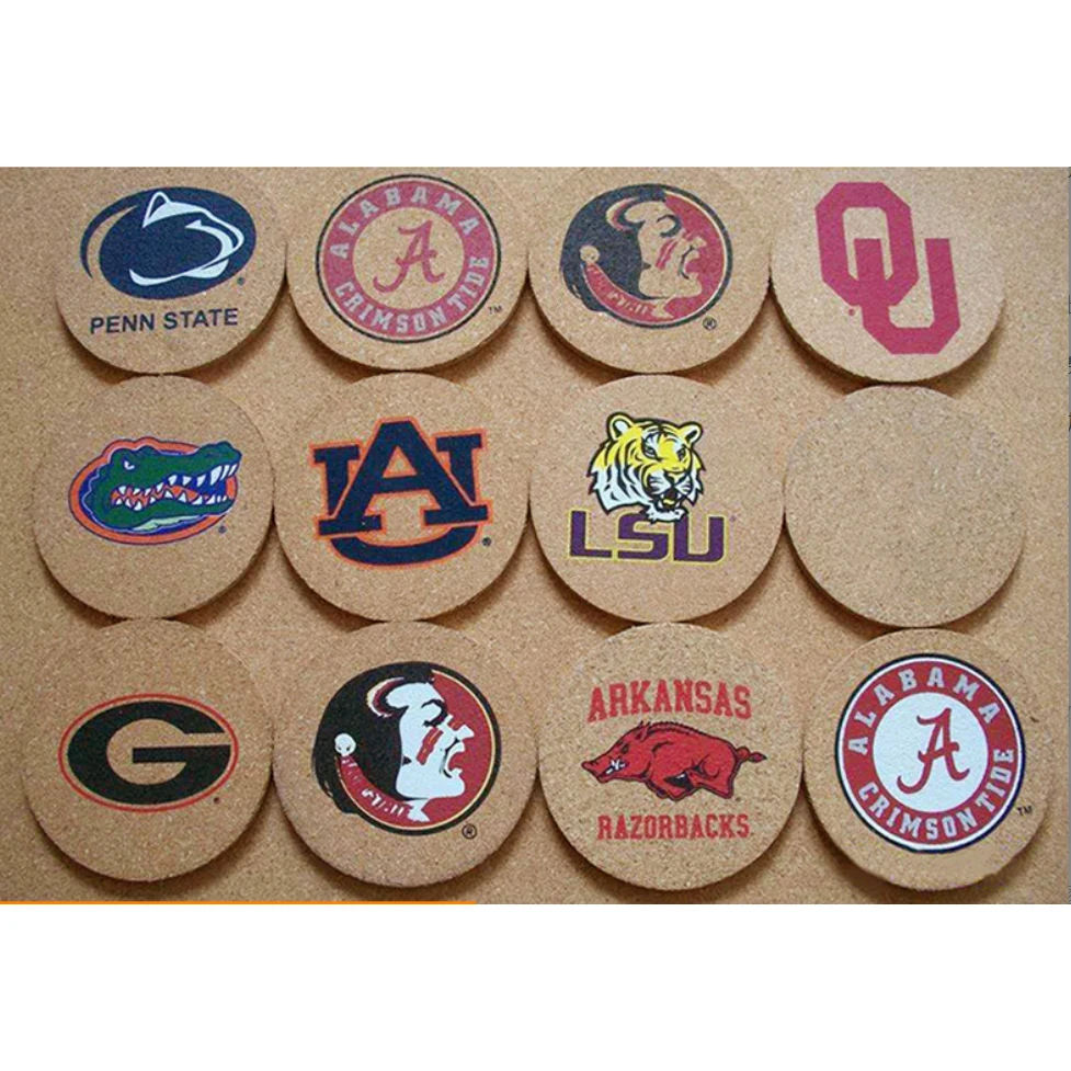 4" D Cork Coaster 1