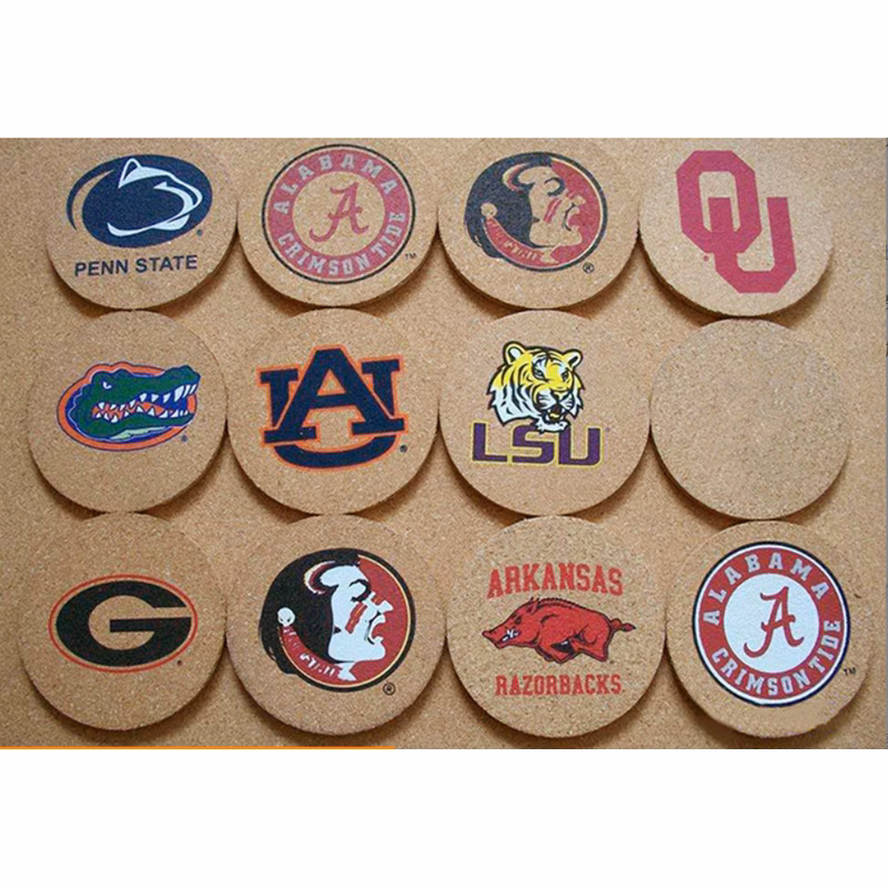 4" D Cork Coaster