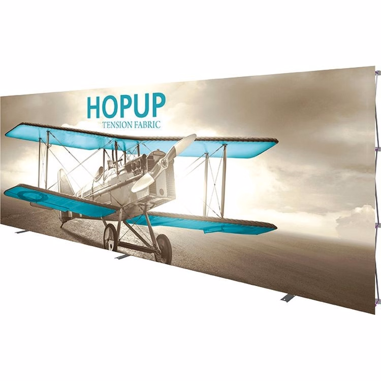 Hopup 20ft Full Height Straight Display W/ Front Graphic