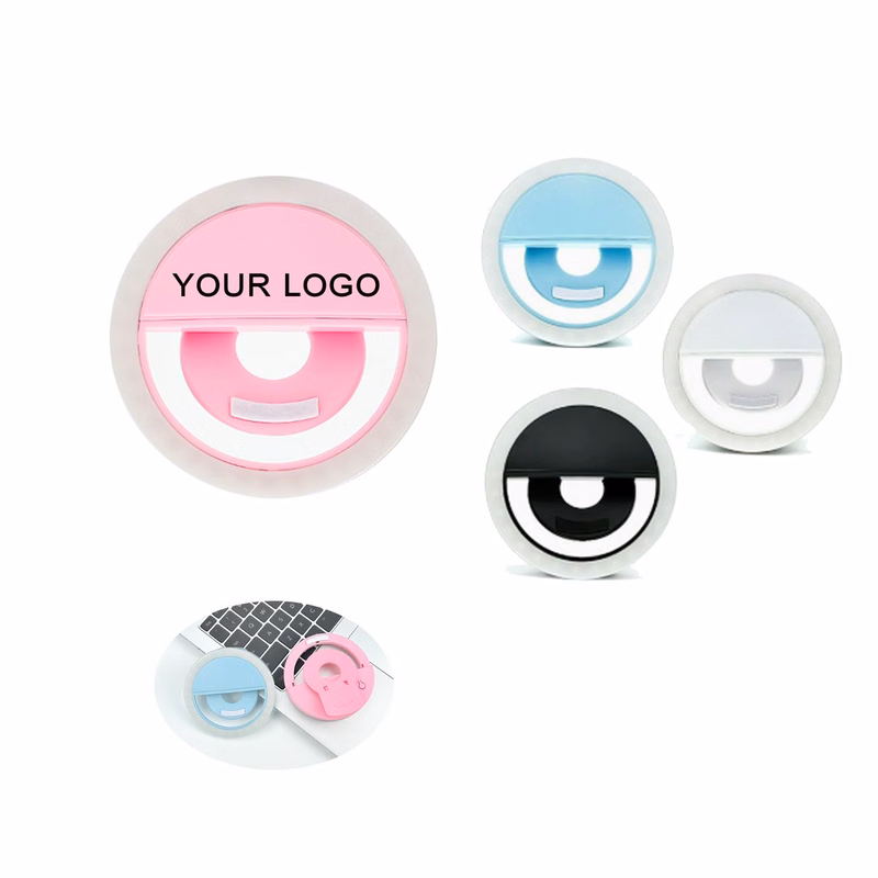 Portable Round Clip Light With USB Charging Function