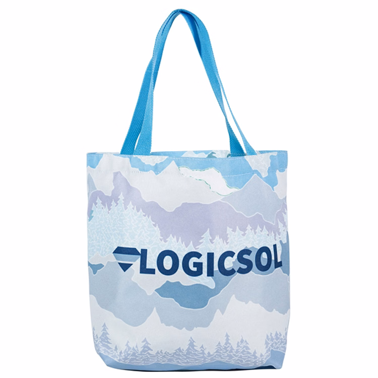 Small Wide Bottom Gusset PolyPro Handle Tote (11"H x 14"W x 5"D)
