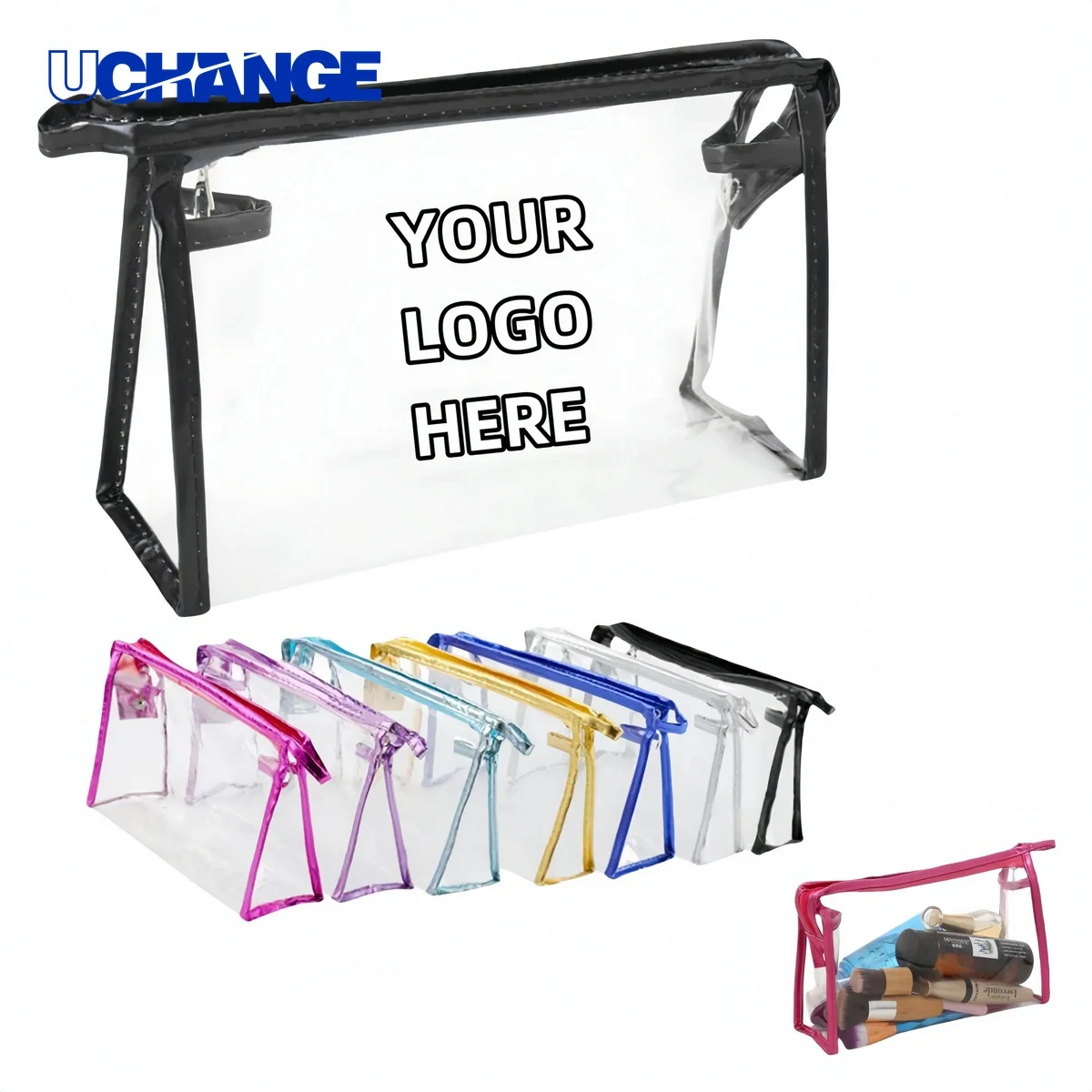 Travel Portable Transparent PVC Cosmetic Bag Organizer 1