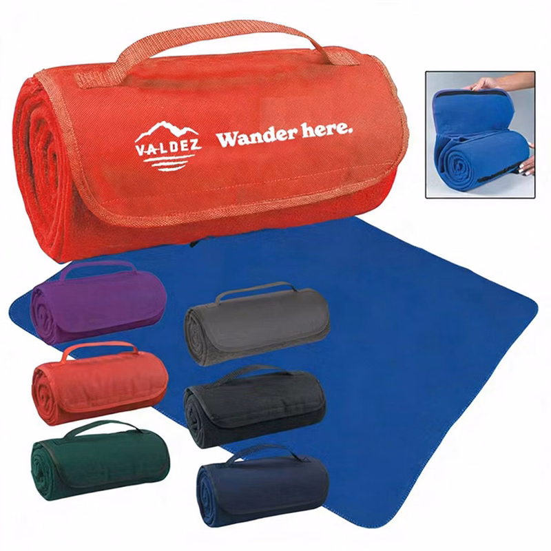 Outdoor Picnic Travel Blanket Fleece