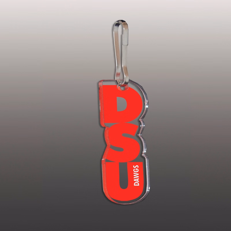 Ultra Vivid Clear Acrylic Zipper Pull