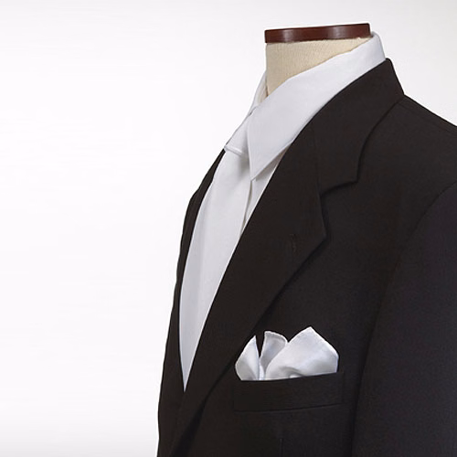 White Pocket Squares Silk