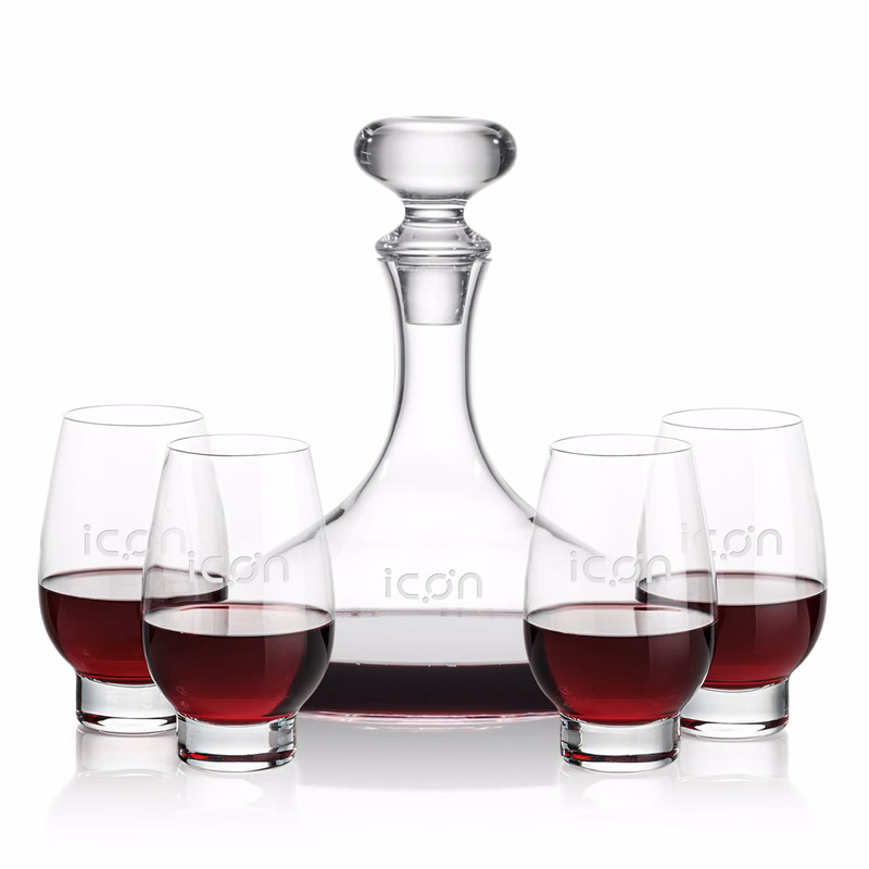Stratford Decanter & Glenarden Stemless Wine