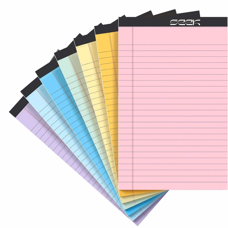 30 Sheets Colorful Narrow Ruled Pads