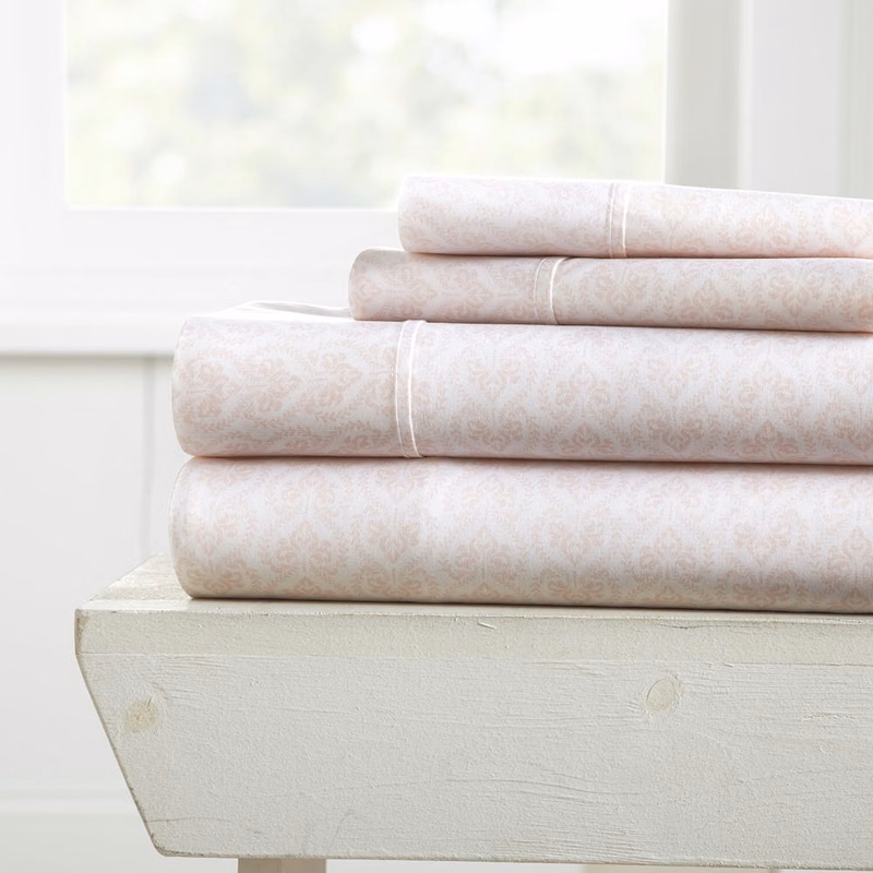 Bed Sheet Sets - Pink King Classic 4 Set