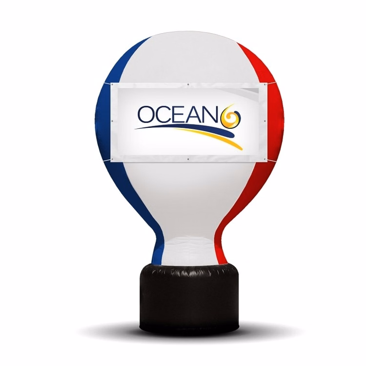 Hot Air Balloon Shape 8' (Full Color Digital Print, 2 Locations)