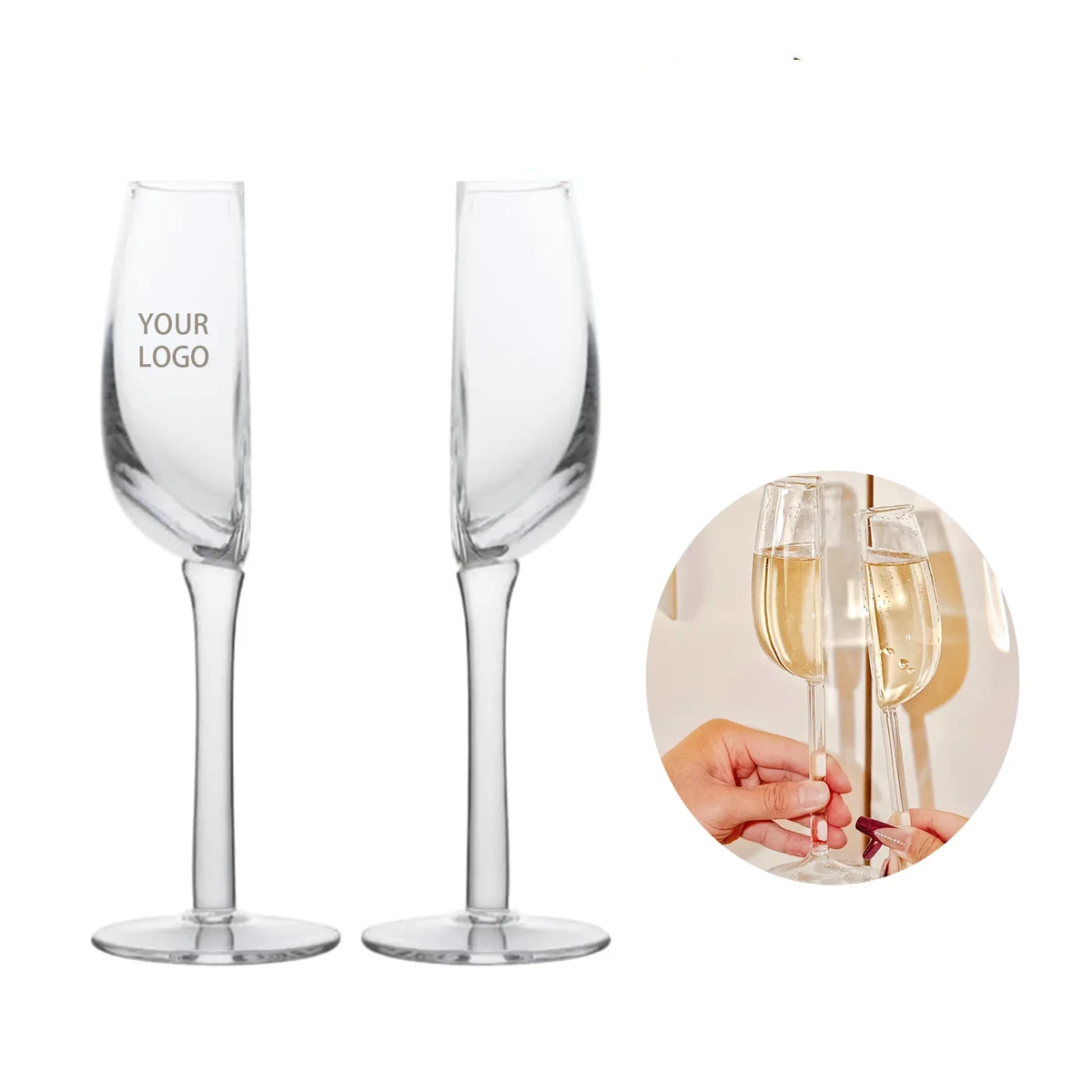 Semi Crystal Red Wine Glass 1