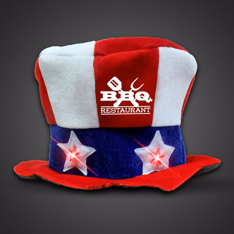 Flashing LED Uncle Sam Hat