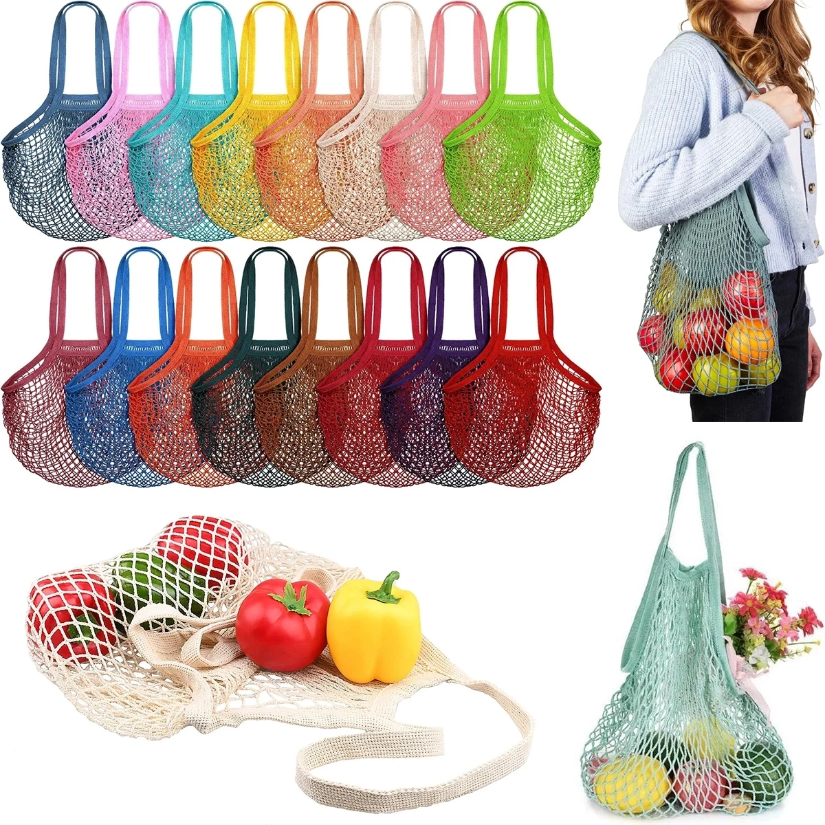 Reusable Mesh Grocery Bags 1