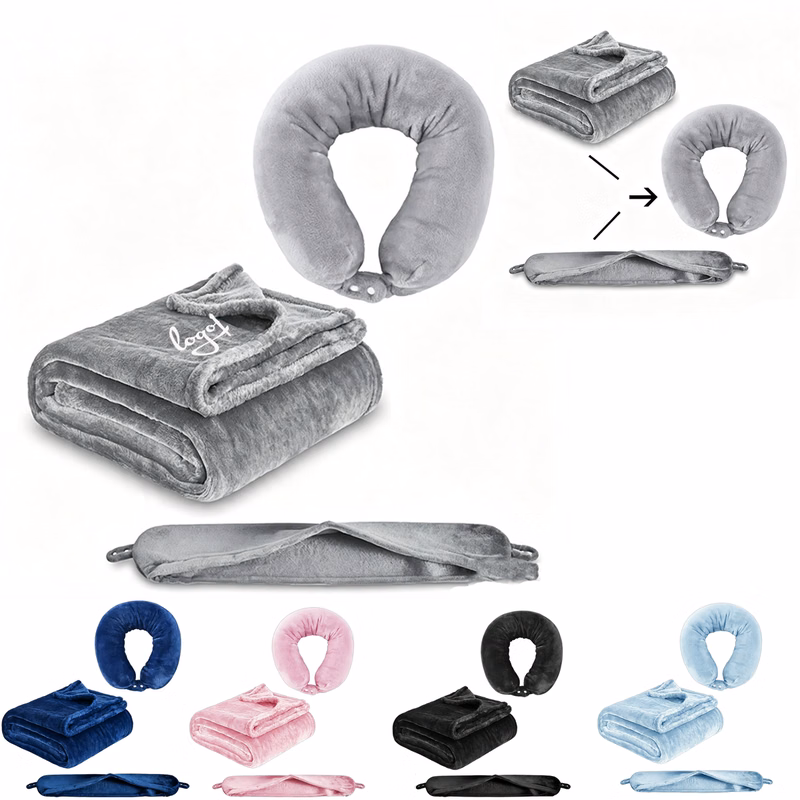 2-in-1 Neck Pillow Blanket