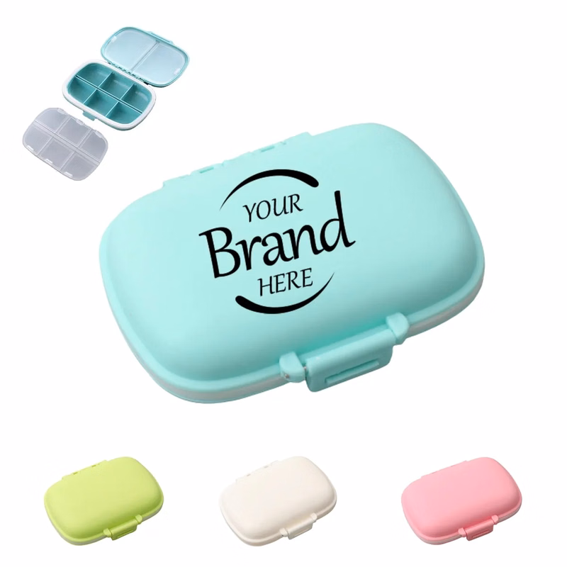 8-Compartment Sealed Pill Box