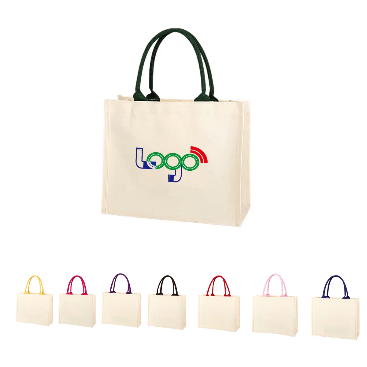 Durable Canvas Carryall Bag, custom tote bag with logo imprint 1
