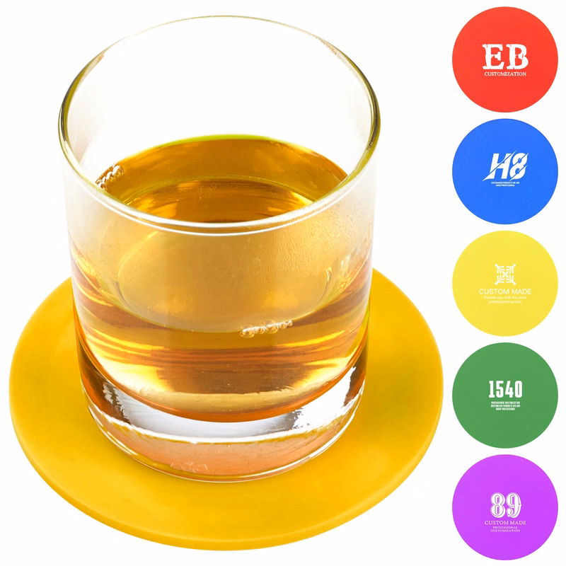 Round Silicone Jar Opener Cup Coaster