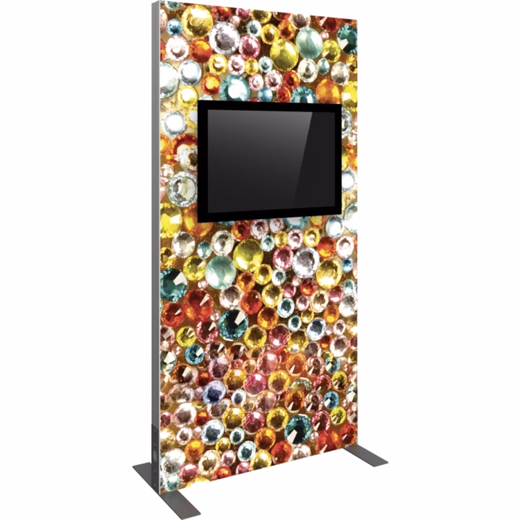 Vector Frame Monitor Kiosk 02 - Double-Sided Monitor Mount