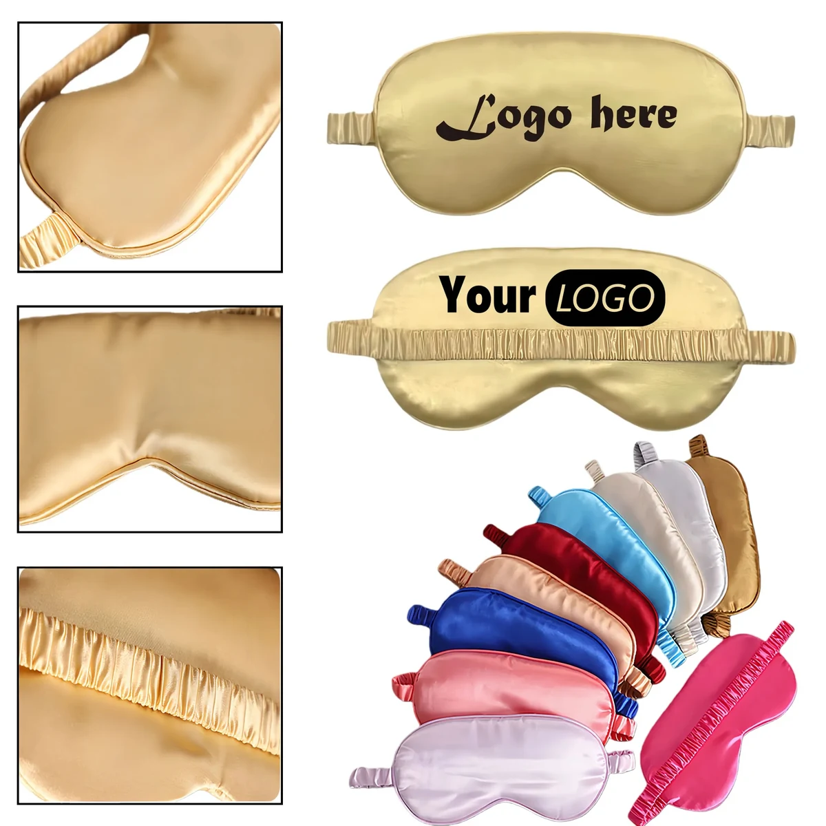 Soft Silk Like Adjustable Light Blocking Eye Mask 1