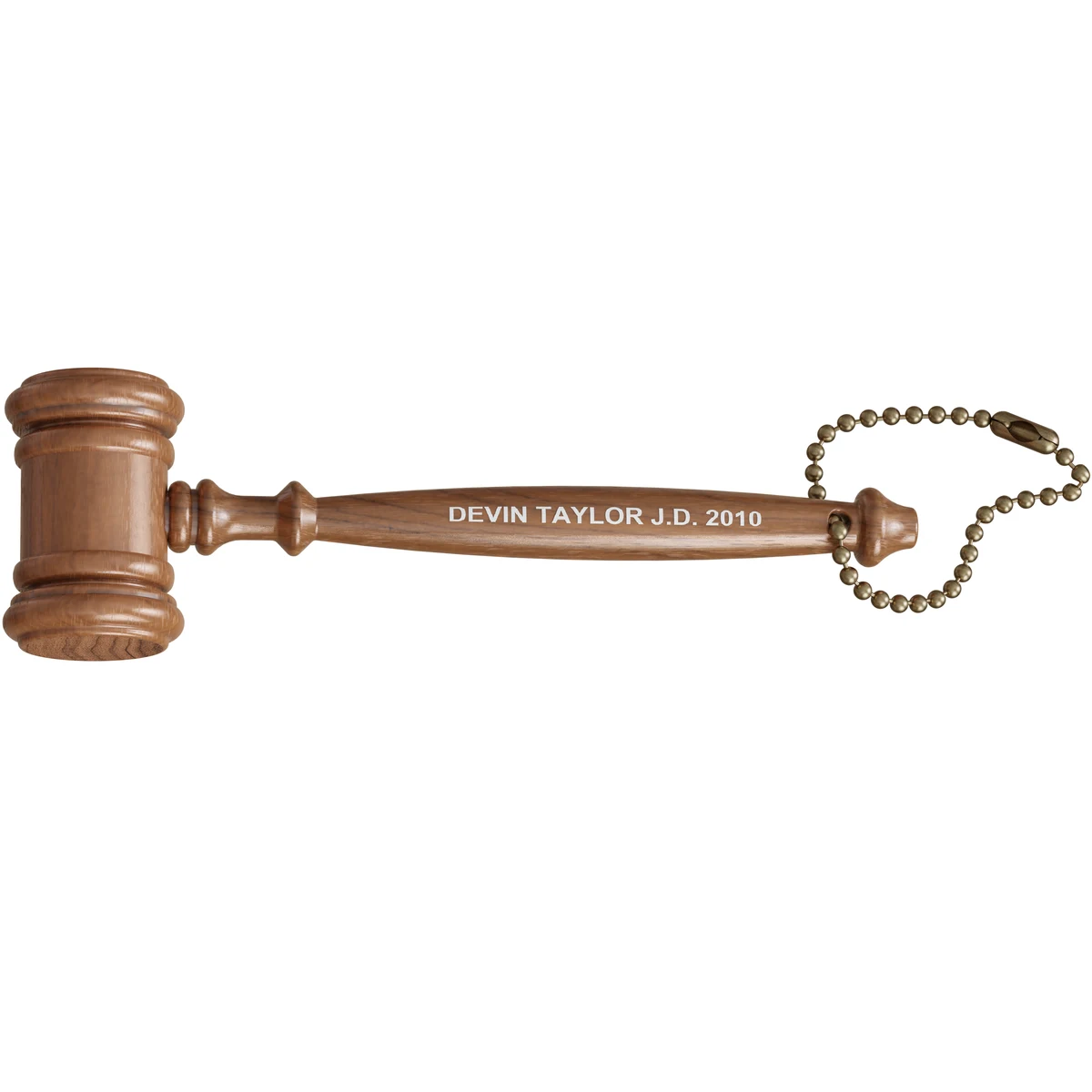 3-1/2" Petite Gavel Keychain with imprint 1