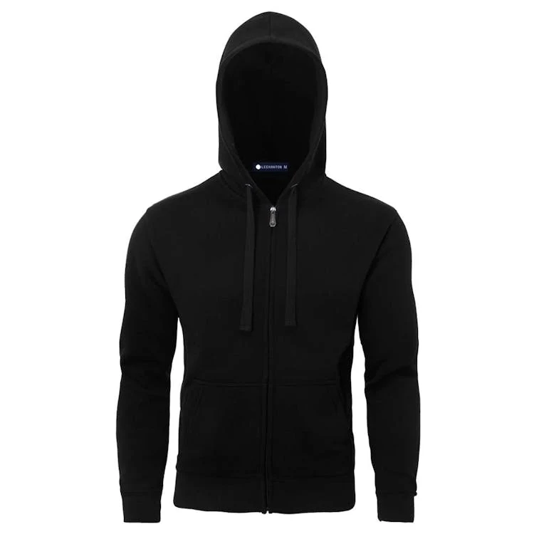 Fleece Full Zip Hoodies - Size 2XL Black, custom hoodie or sweatshirt with logo imprint 1