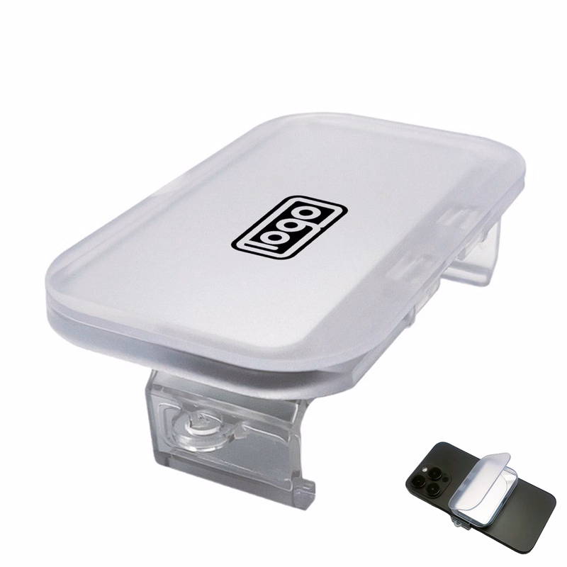 Retractable Phone Back Clip Flip Cover w/ Makeup Mirror