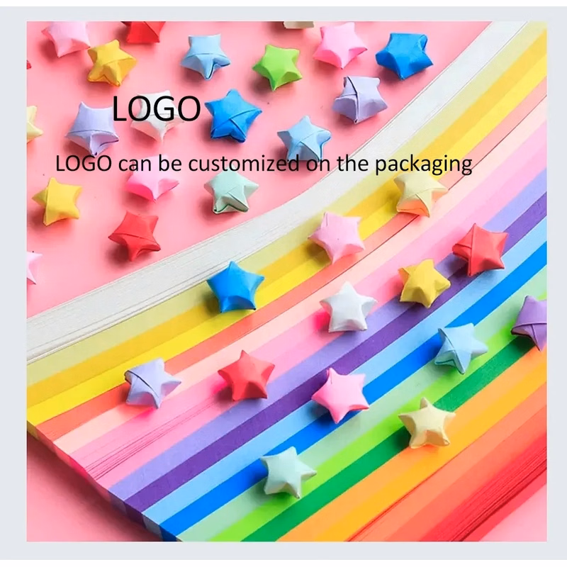 Bulk Colorful Star Paper Strips for DIY Crafts Party Decorations School Projects